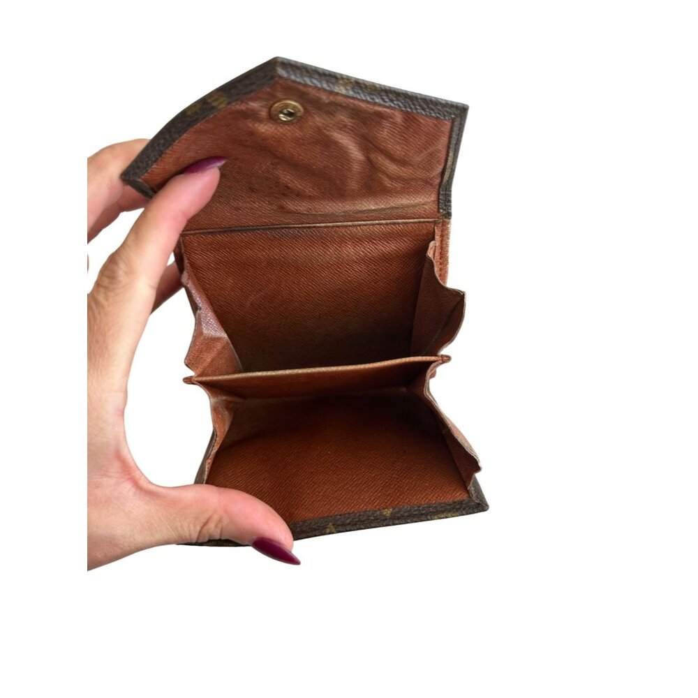 LOUIS VUITTON Brown Elise Monogram Snap Wallet - Picture 8 of 12